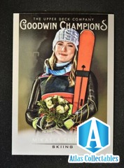 2021 Goodwin Champions Base Platinum #44 Mikaela Shiffrin